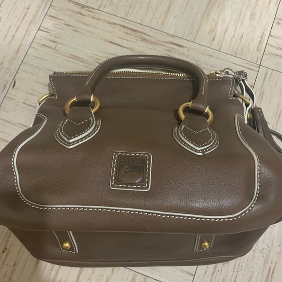 Dooney & Bourke Florentine Leather Small Satchel-Elephant - Picture 10 of 16